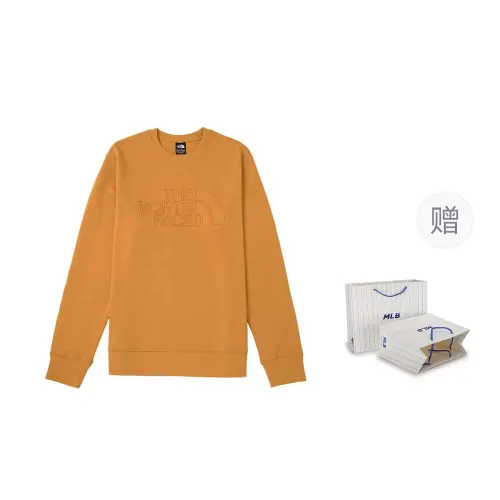 THE NORTH FACE Sweatshirt Men's Yellow, Shopping Bag Included