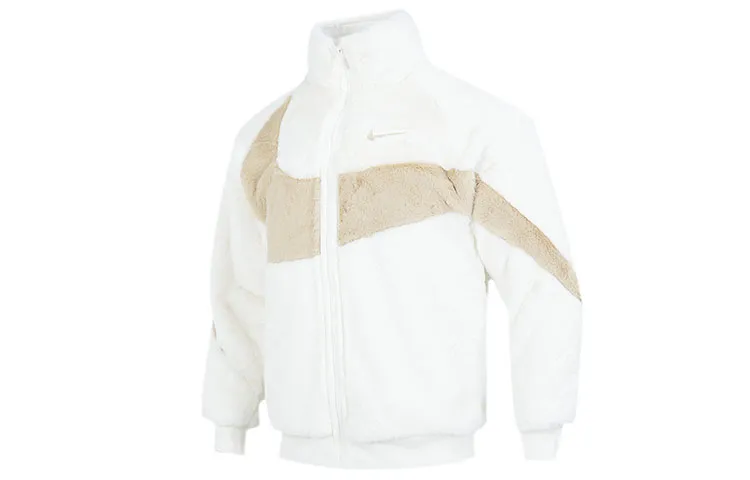Nike Jackets Men's White Stand Collar Moderate Other