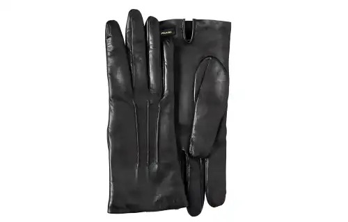 PRADA Leather Gloves Women's Black