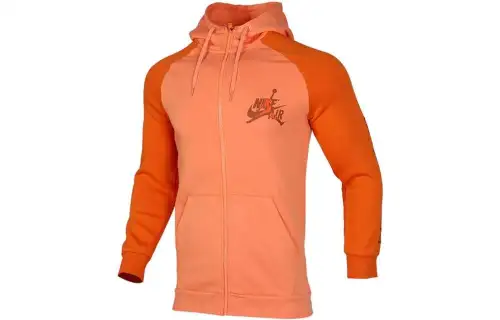 Jordan Jackets Men's Orange Hooded Moderate Other