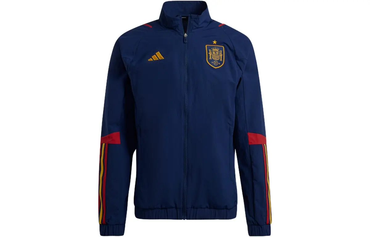 Adidas Jackets Men's Dark Blue Stand Collar Moderate Other