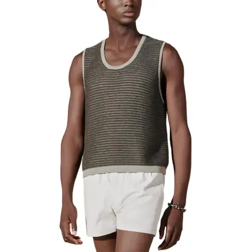 HERMES SS24 Tank Top Men's Sage Green