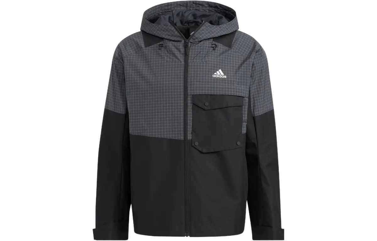 Adidas Jackets Men's Black Hooded Moderate Other