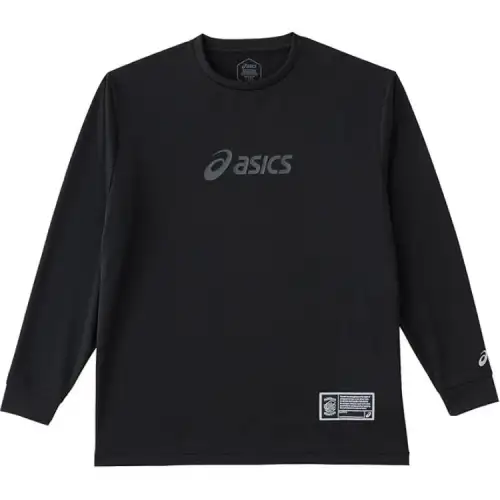 ASICS Sweatshirts Men's Black Crew Neck Moderate