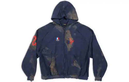 Balenciaga Jackets Unisex Blue Hooded Moderate Other