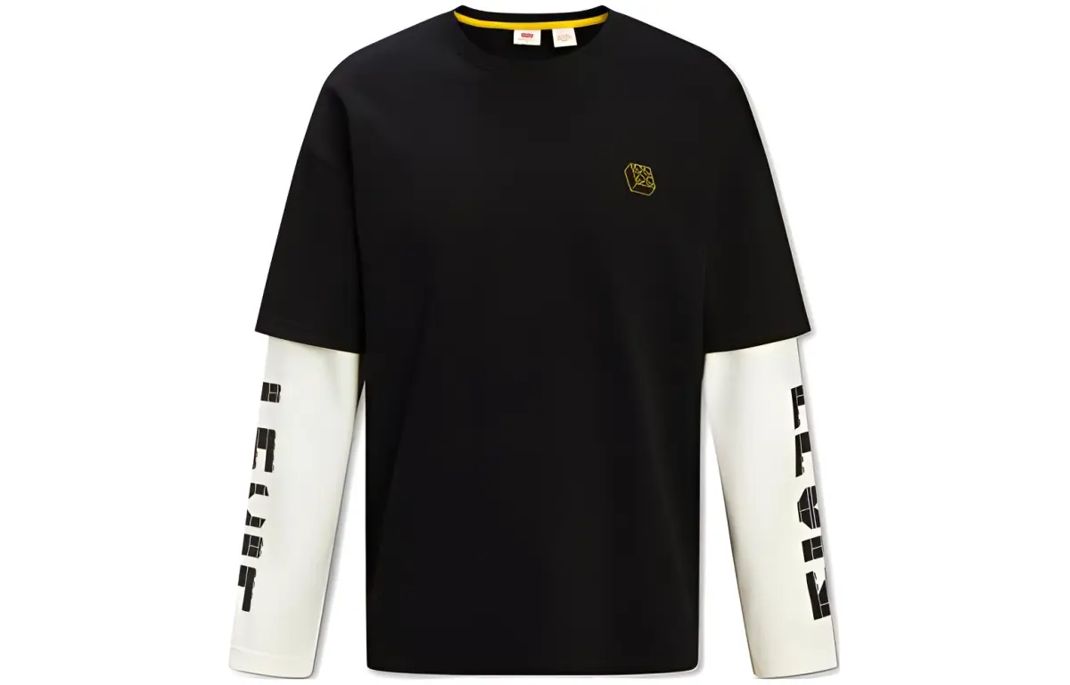 Levi's T-Shirts Men's 000 Black Crew Neck Moderate