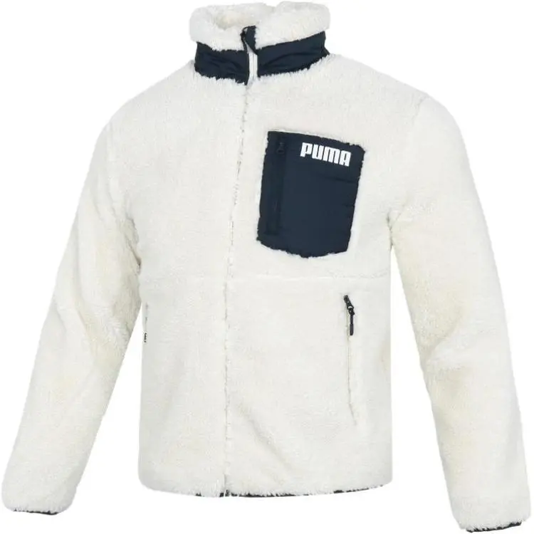 PUMA Jackets Unisex White Stand Collar Moderate Other