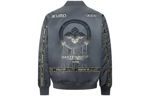 EVISU Jackets Men's Dark Gray Crew Neck Moderate Other