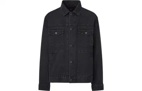 UNIQLO Jackets Unisex Dark Gray Lapel Moderate Other