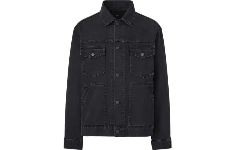 UNIQLO Jackets Unisex Dark Gray Lapel Moderate Other