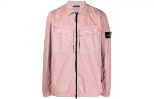 STONE ISLAND Jackets Men's Pink Lapel Moderate Other