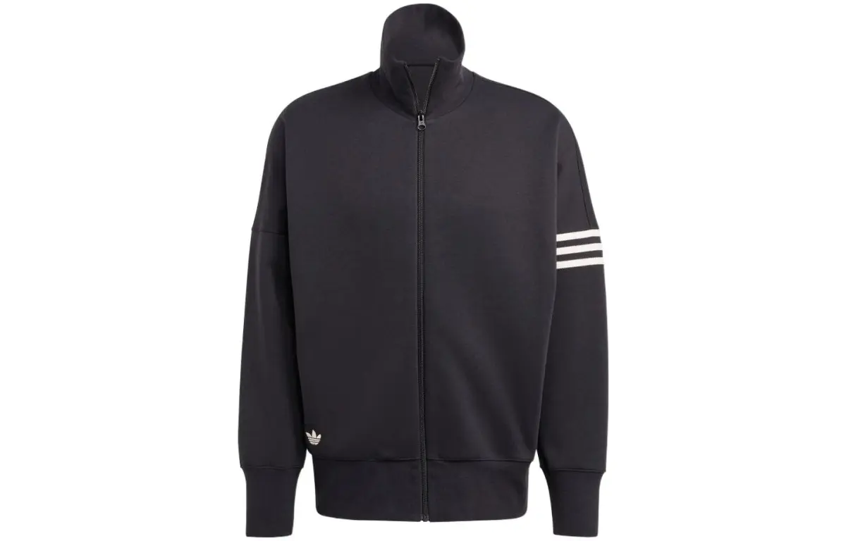 adidas originals Stripe Detailed Zipped Jacket