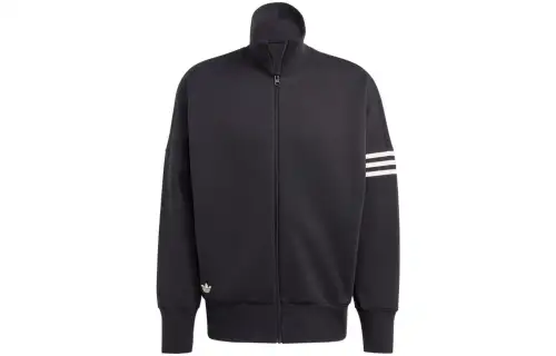adidas originals Stripe Detailed Zipped Jacket