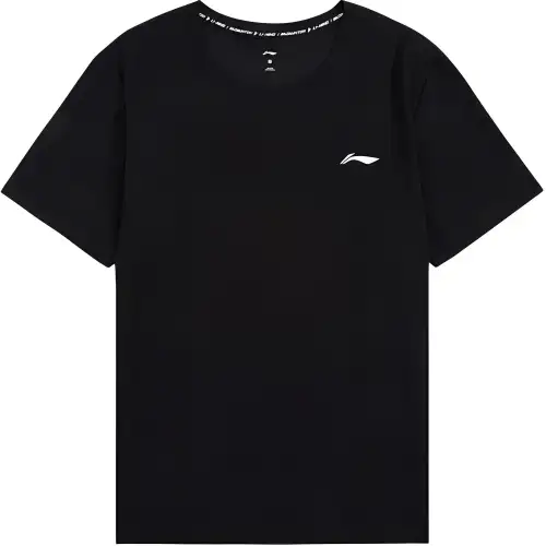 Li Ning Badminton Collection T Shirt Unisex Black