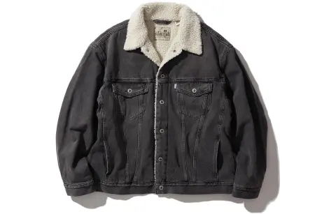 Levi's Jackets Men's Dark Gray Lapel Moderate Other