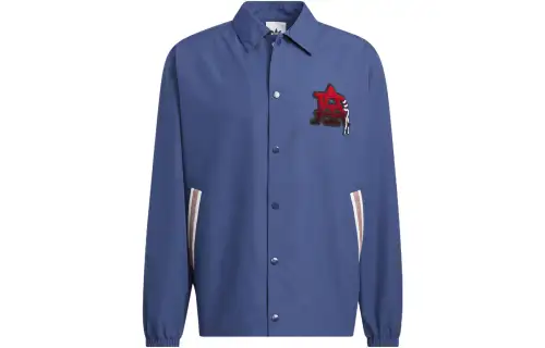 Adidas Originals Jackets Men's Blue Lapel Moderate Other