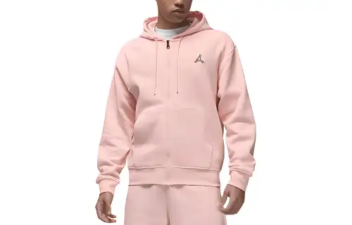 Jordan Sweatshirts Men's Pink Hooded Moderate Regular