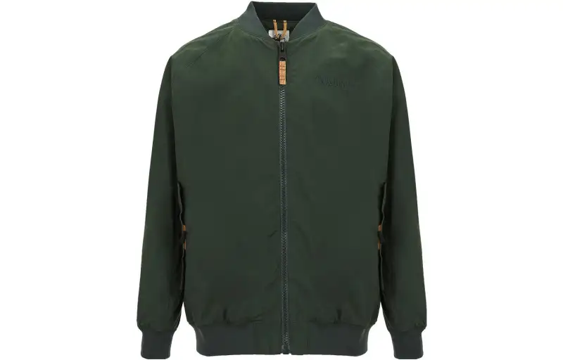 Timberland Jackets Men's Green Baseball Collar Moderate