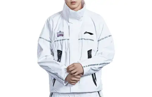 Li Ning Jackets Men's White Stand Collar Moderate Other