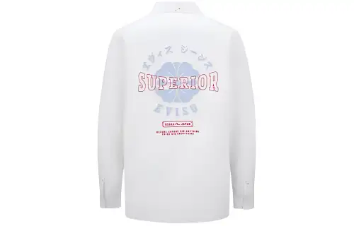 EVISU Shirts Men's White Moderate Shirt