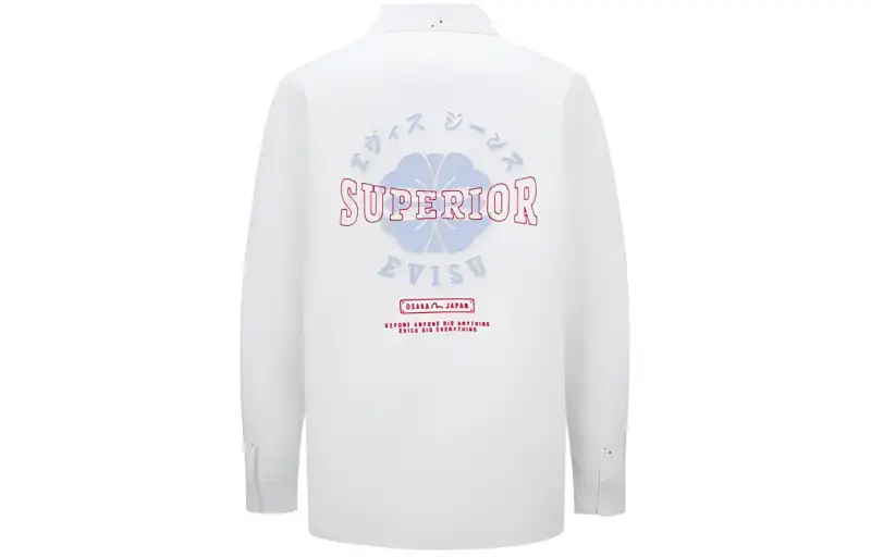 EVISU Shirts Men's White Moderate Shirt