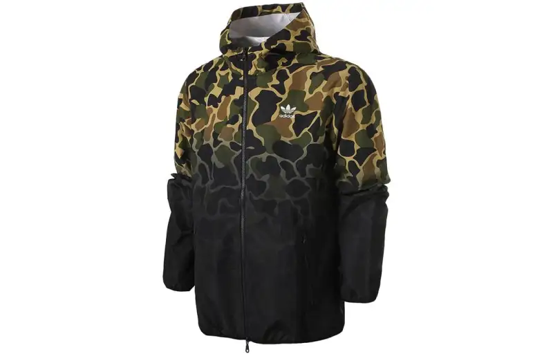 Adidas Originals camouflage windbreaker jacket