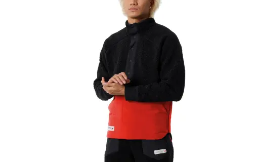 New Balance Jackets Men's Black Red Stand Collar Moderate