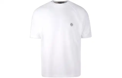 STONE ISLAND Logo Patch Crewneck T-Shirt
