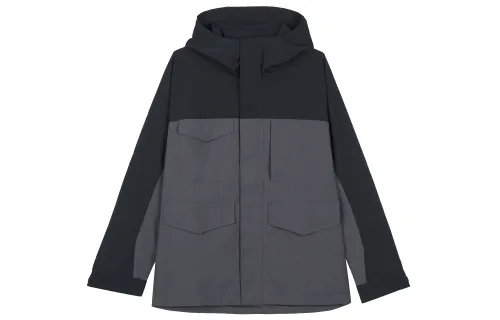 UNIQLO Jackets Unisex Black Hooded Moderate Other