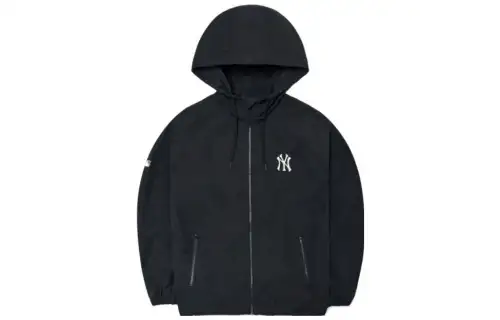 MLB Jackets Unisex Black Hooded Moderate Other