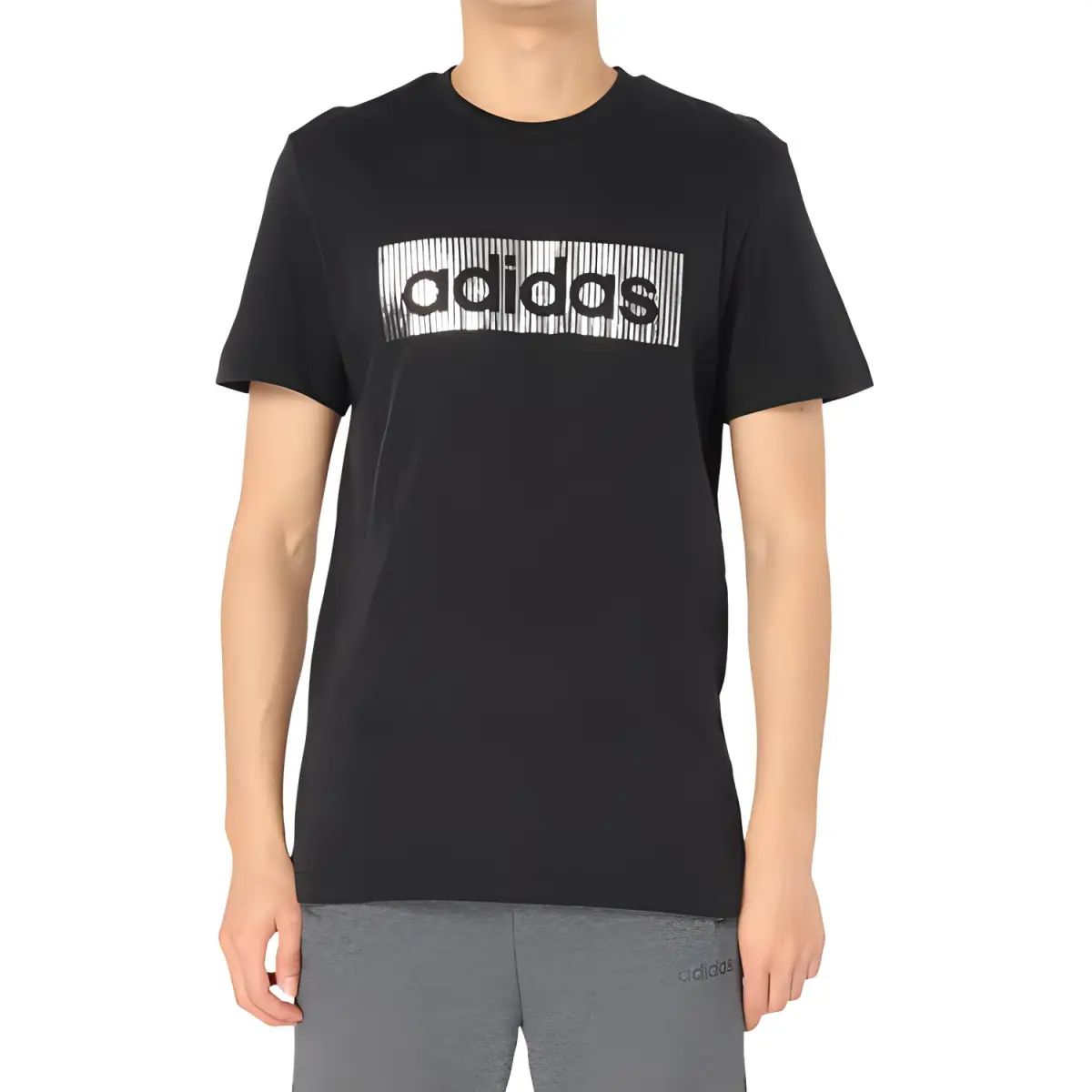Adidas T-Shirts Men's Black Crew Neck Moderate