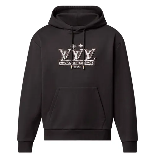 LOUIS VUITTON Pearl Embellished Hoodie