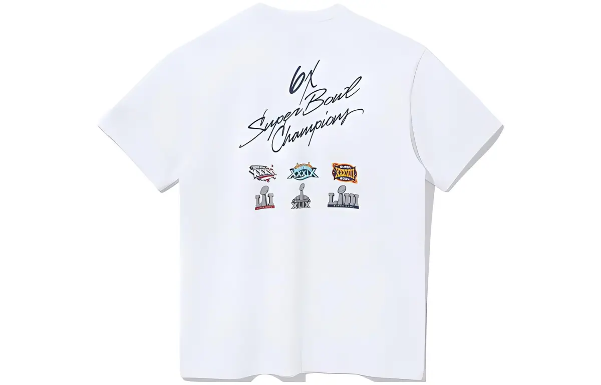 New Era T-Shirts Men's White Crew Neck Moderate