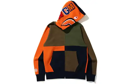 A BATHING APE Sweatshirts Men's Hooded Moderate Cardigan