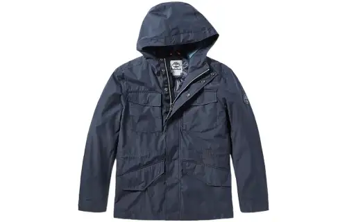 Timberland Jackets Men's Blue Hooded Moderate Workwear