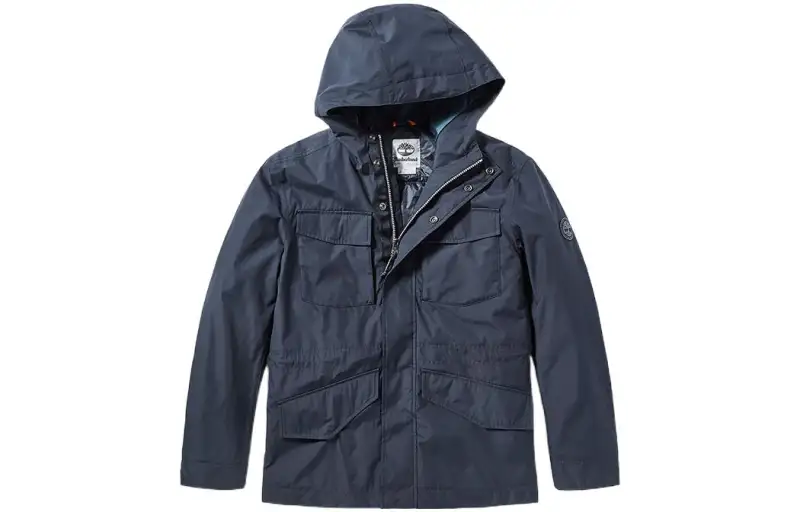 Timberland Jackets Men's Blue Hooded Moderate Workwear
