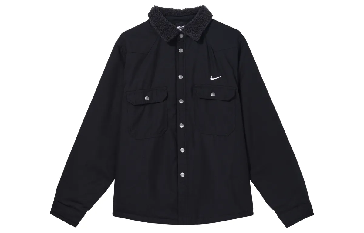 Nike Jackets Men's Black Lapel Moderate Workwear