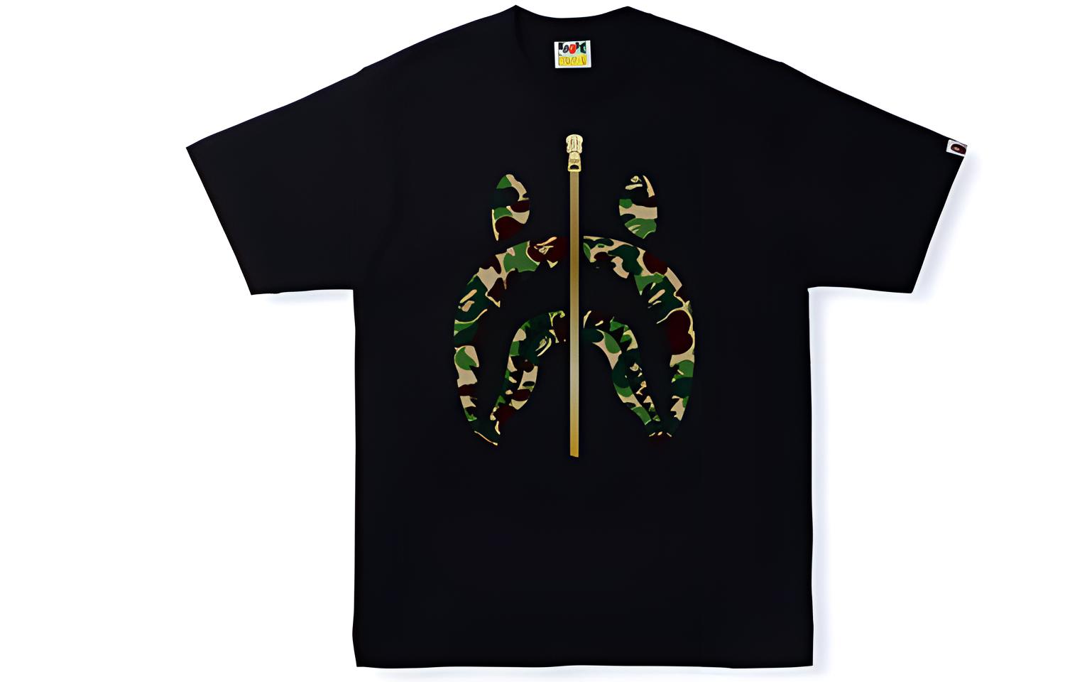 Мужская футболка A BATHING APE (черная) — фото 3