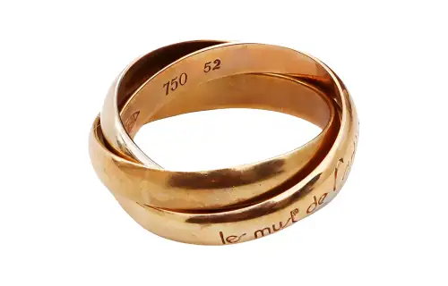 Cartier 1990 2000 18K Gold Trinity Ring