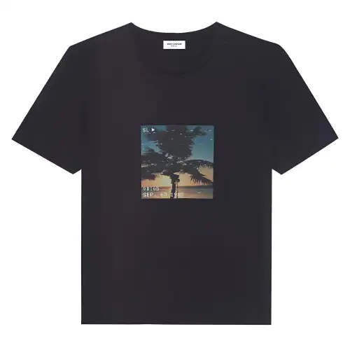 SAINT LAURENT Palm Tree T Shirt