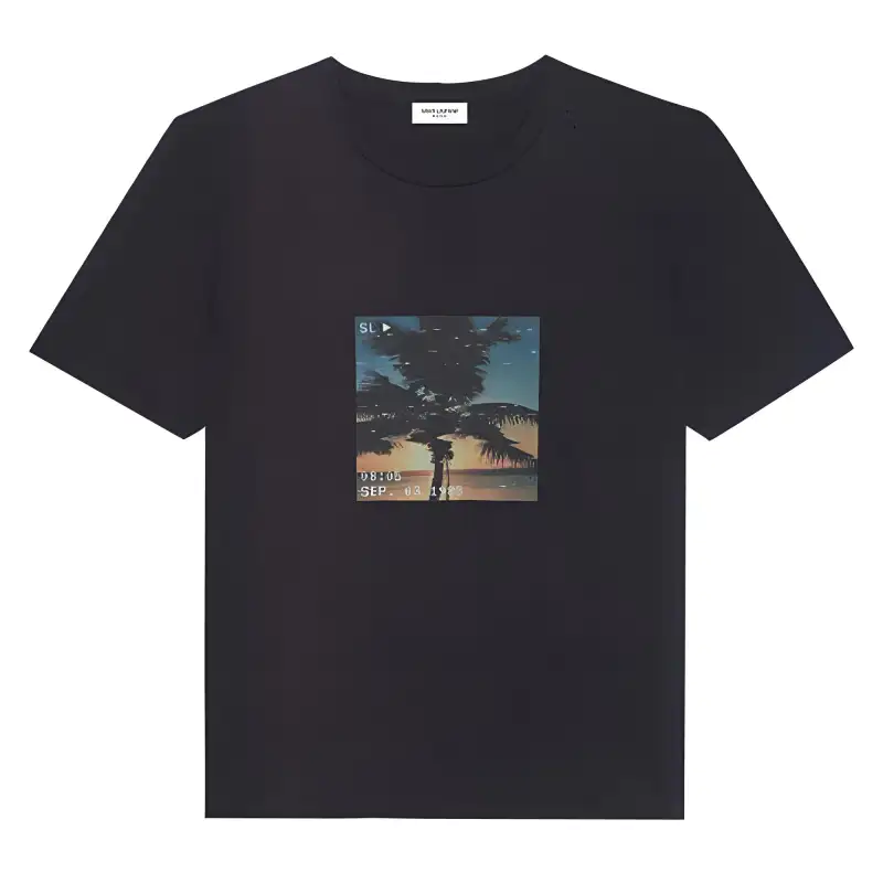 SAINT LAURENT Palm Tree T Shirt