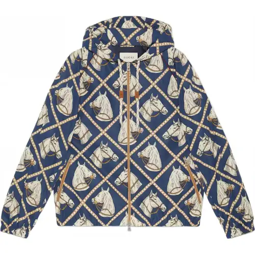 GUCCI Jackets & Coats Men's Blue
