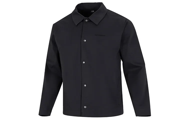 New Balance Jackets Men's Black Lapel Moderate Other