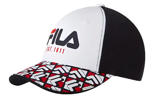 FILA Cotton Baseball Caps Kids' White