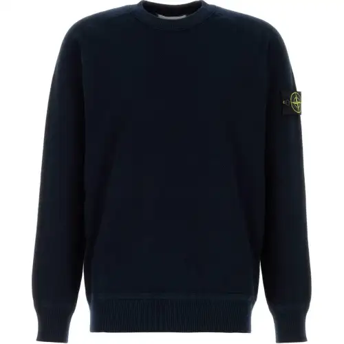 STONE ISLAND Logo Patch Crewneck Sweatshirt