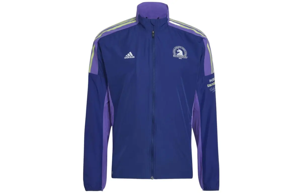 Adidas Jackets Men's Blue Stand Collar Moderate