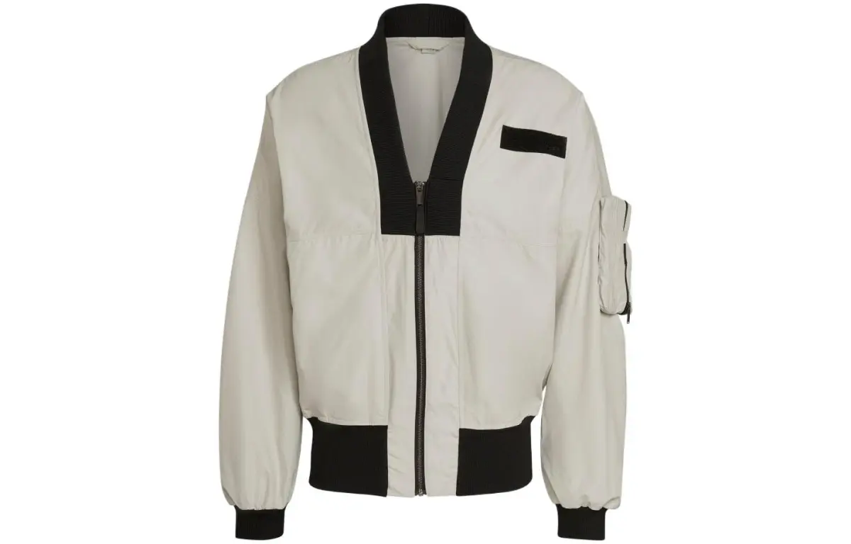 Adidas Jackets Men's Ecru V-neck Moderate