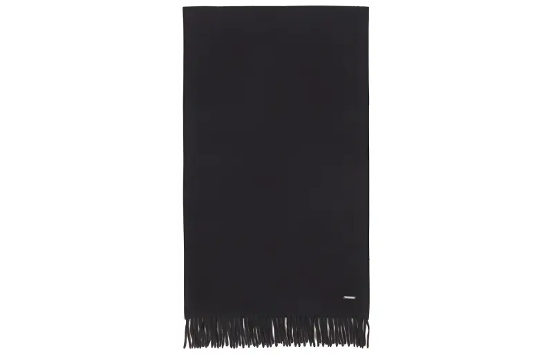 Loro Piana Knit Scarves Unisex Black