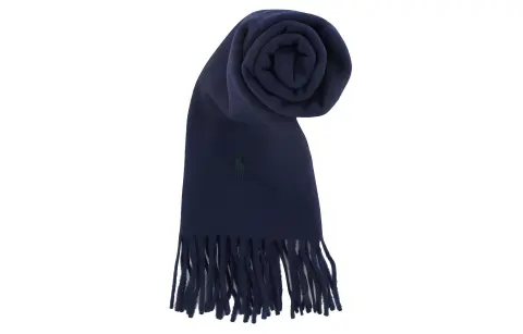 Polo Ralph Lauren Wool Recycled Wool Knit Scarves Women's Blue