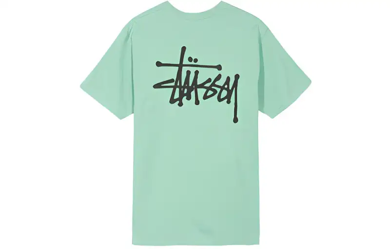 Stussy Basic Tee T Shirt Unisex Green